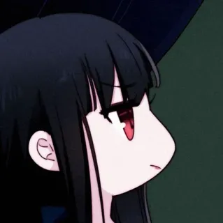 🔸 anime, girl, cartoon, manga, black hair telegram sticker