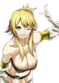 😏 Anime, Fantasy, Blond, Meisje, Personage telegram sticker
