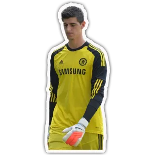 🔼 sepak bola, penjaga gawang, olahraga, atlet, seragam telegram sticker