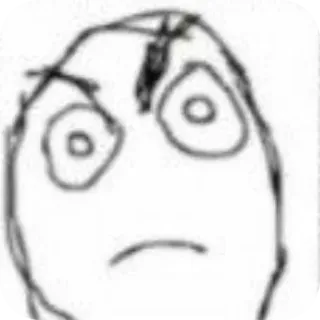 👍 Rage Guy Rage Comics whatsapp sticker