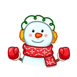 Snowman telegram stickers
