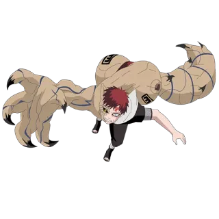 😠 Gaara Naruto anime, manga, gaara, naruto, sand, ninja telegram sticker