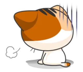 👤 gato, adesivo, triste, cansado, exausto, desenho animado telegram sticker