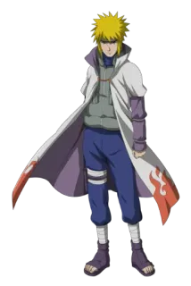 😌 Minato Namikaze Naruto อนิเมะ, นารูโตะ, มินาโตะ นามิคาเสะ, โฮคาเงะ, ตัวละคร telegram sticker