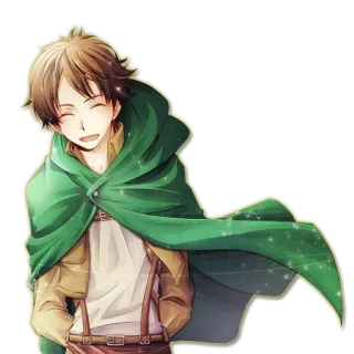 😄 Eren Yeager Attack on Titan Anime, Manga, Eren Yeager, L'Attaque des Titans, Personnage, Illustration, Shonen telegram sticker