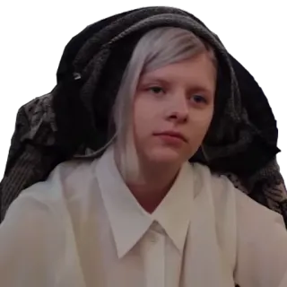 😐 Aurora Aurora Aksnes, певица, автор песен, музыкант, норвежская, портрет whatsapp sticker