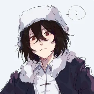 🤨 Anime, Personnage, Question, Illustration, Art telegram sticker