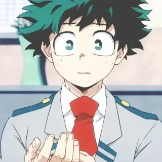 😳 Izuku Midoriya My Hero Academia Anime, Héroe, Manga, Izuku Midoriya, My Hero Academia, Deku telegram sticker