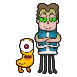 😈 卡通, 人物, 幻想, 贴纸 telegram sticker