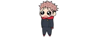 ✨ Yuji Itadori Jujutsu Kaisen Anime, Chibi, Traurig, Manga, Jujutsu Kaisen, Yuji Itadori telegram sticker