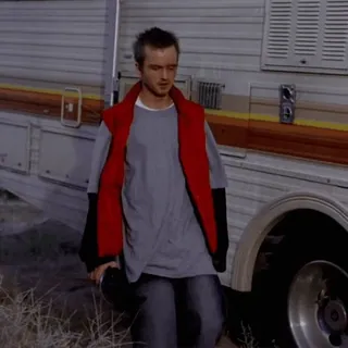 🚬 Jesse Pinkman and Walter White Breaking Bad Breaking Bad, Jesse Pinkman, Walter White, RV, television, drama, series, AMC telegram sticker