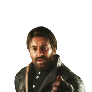 💰 Arthur Morgan Red Dead Redemption 2 Western, Videogioco, Cowboy, Fuorilegge telegram sticker