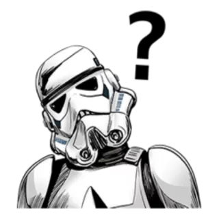 ❓ Stormtrooper Star Wars Star Wars, Stormtrooper, Science-Fiction, Film, Personnage telegram sticker