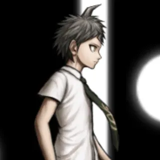 🗿 Hajime Hinata Danganronpa Anime, Mangá, Danganronpa, Hajime Hinata, Video game whatsapp sticker