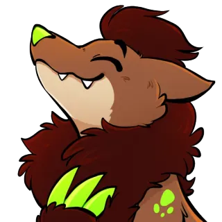 😊 Фурри, Животное, Лиса, Мультфильм, Персонаж, Иллюстрация telegram sticker