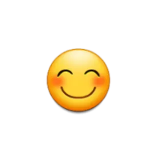😊 emoji, smiley, feliz, rosto, ruborizar telegram sticker