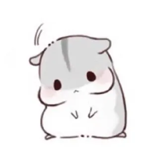 😐 hamster, mignon, animal, dessin animé, autocollant whatsapp sticker