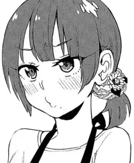 😳 アニメ 女の子, 漫画, カートゥーン, ポートレート, キャラクター, 女性 whatsapp sticker