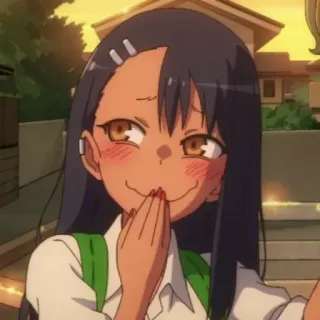 😄 Nagatoro Don't Toy With Me, Miss Nagatoro 애니메이션, 나가토로, 표정, 귀여운, 만화 telegram sticker