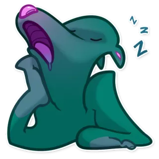 😴 sonno, dormire, sogno, bradipo, pigro, cartone animato, animale telegram sticker