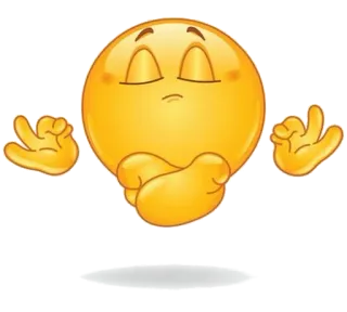 😶 Emoji, Meditation, Ruhe, Zen, Entspannt, Friedlich telegram sticker