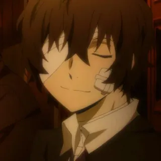 🌱 Osamu Dazai Bungo Stray Dogs アニメ, キャラクター, 包帯, 太宰, 太宰治 telegram sticker