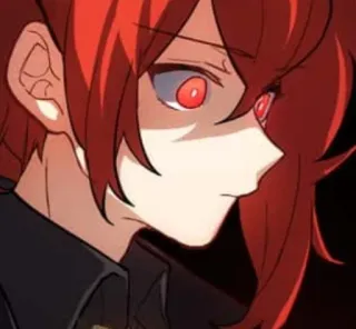 🌟 Diluc Genshin Impact Anime, Rambut merah, Genshin Impact, Video game, Karakter, Api whatsapp sticker