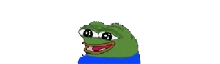 😐 Pepe the Frog Мем, Пепе, Лягушка, Эмоция, Интернет, Мультфильм whatsapp sticker