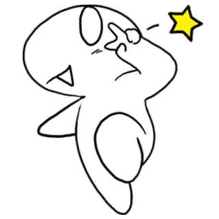 ✌ dessin animé, personnage, gribouillage, simple, dessin telegram sticker