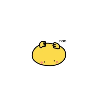 🙈 mancha amarela, desenho animado, fofo, emoji, personagem telegram sticker