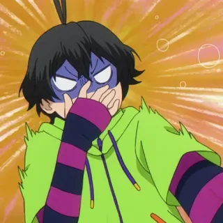 🤢 Anime, Desenho animado, Chateado, Irritado, Reação telegram sticker