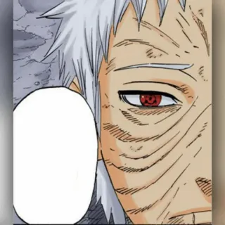 ⚫️ Obito Uchiha Naruto Anime, Manga, Sharingan, Uchiha, Obito telegram sticker