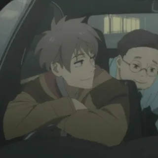 💸 アニメ, 男の子, 車, 友情 whatsapp sticker