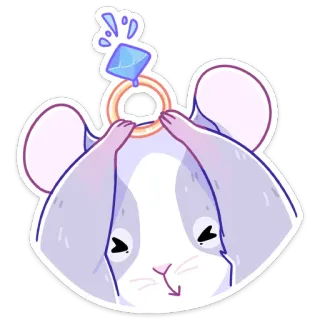 💍 hamster, anel, noivado, diamante, fofo, adesivo, animal whatsapp sticker