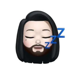 ☠️ ZZZ tidur, tertidur, emoji, kartun, mimpi, istirahat whatsapp sticker