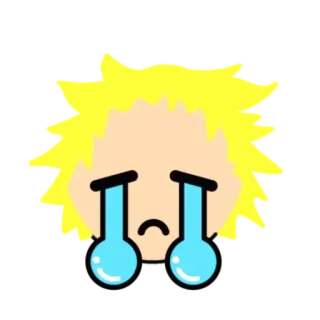 🌟 悲しい, 泣く, 絵文字, 涙, 動揺, 落ち込む, 漫画, 感情 telegram sticker