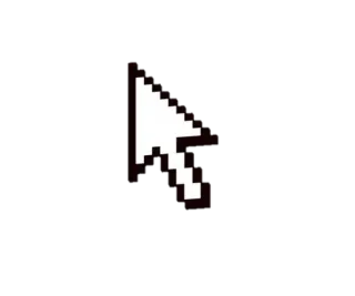 🖤 cursor, pointer, arrow, pixel art telegram sticker