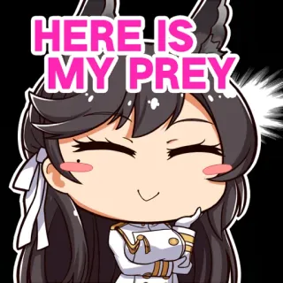😈 HERE IS MY PREY Anime, Prooi, Schattig, Cartoon telegram sticker