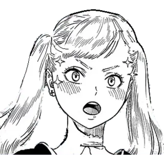 ☺️ Noelle Silva Black Clover anime, manga, black clover, noelle silva, mage, magic, cartoon whatsapp sticker