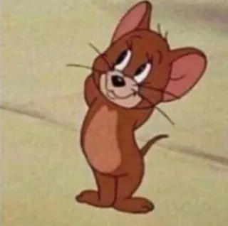 💞 Jerry Tom and Jerry Dibujos animados, Ratón, Jerry, Lindo, Divertido telegram sticker