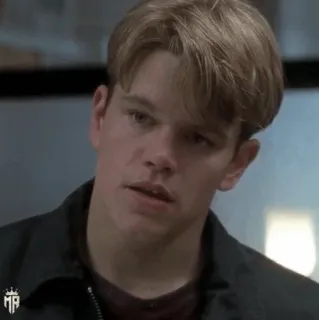 ☣ Matt Damon actor, celebrity, portrait, man, face telegram sticker
