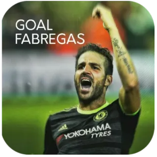 ⚽ GOAL FABREGAS futebol, esporte, futebol, gol, Fabregas, comemoração telegram sticker