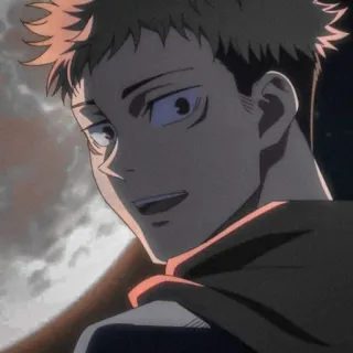 ☺️ Yuji Itadori Jujutsu Kaisen Аниме, Jujutsu Kaisen, Юдзи Итадори, Сёнен, Манга telegram sticker