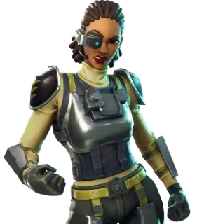 😡 trò chơi điện tử, nhân vật, người máy, phụ nữ, khoa học viễn tưởng, fortnite telegram sticker