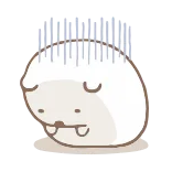 😞 动物, 可爱, 伤心, 卡哇伊, 角色, 表情符号 telegram sticker