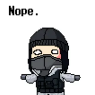 😒 Nope. telegram sticker