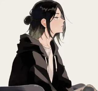 🖤 Anime, Arte, Disegno, Ritratto, Illustrazione telegram sticker