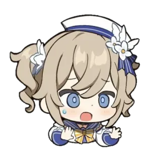 🐚 Barbara Genshin Impact Anime, Videospiel, Kawaii, Süß, Genshin Impact, Mädchen telegram sticker