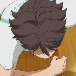 😞 Oikawa Tooru Haikyuu!! Anime, Haikyuu, Oikawa, Tooru, Siatkówka, Smutny, Płacz telegram sticker