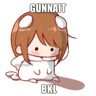 🤔 GUNNAIT
BKL carino, cartone animato, meme, chibi whatsapp sticker